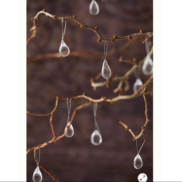 Anthropologie Raindrop Glass Ornaments - Picture 3 of 6